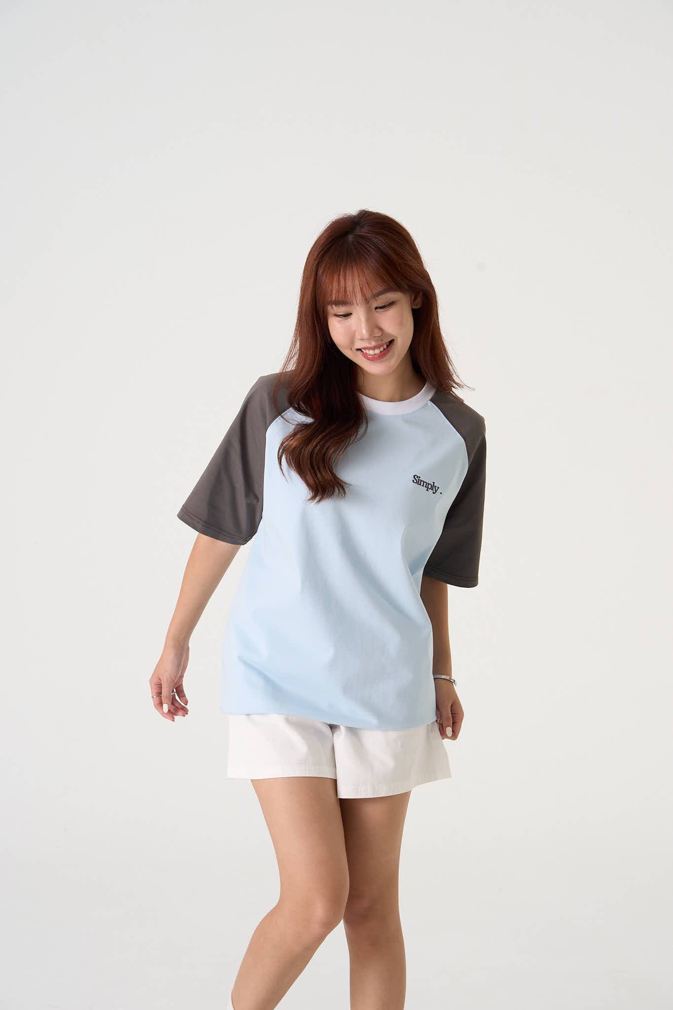 Simply. Unisex Oversized Tri-Colour T - Simply